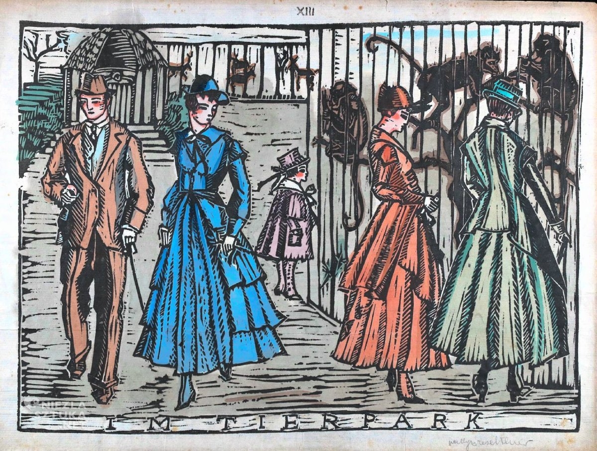 Vally Wieselthier, ilustracja do „Życia Damy”, Życie Damy, sztuka austriacka, rzeźba, kobiety w sztuce, niezła sztuka