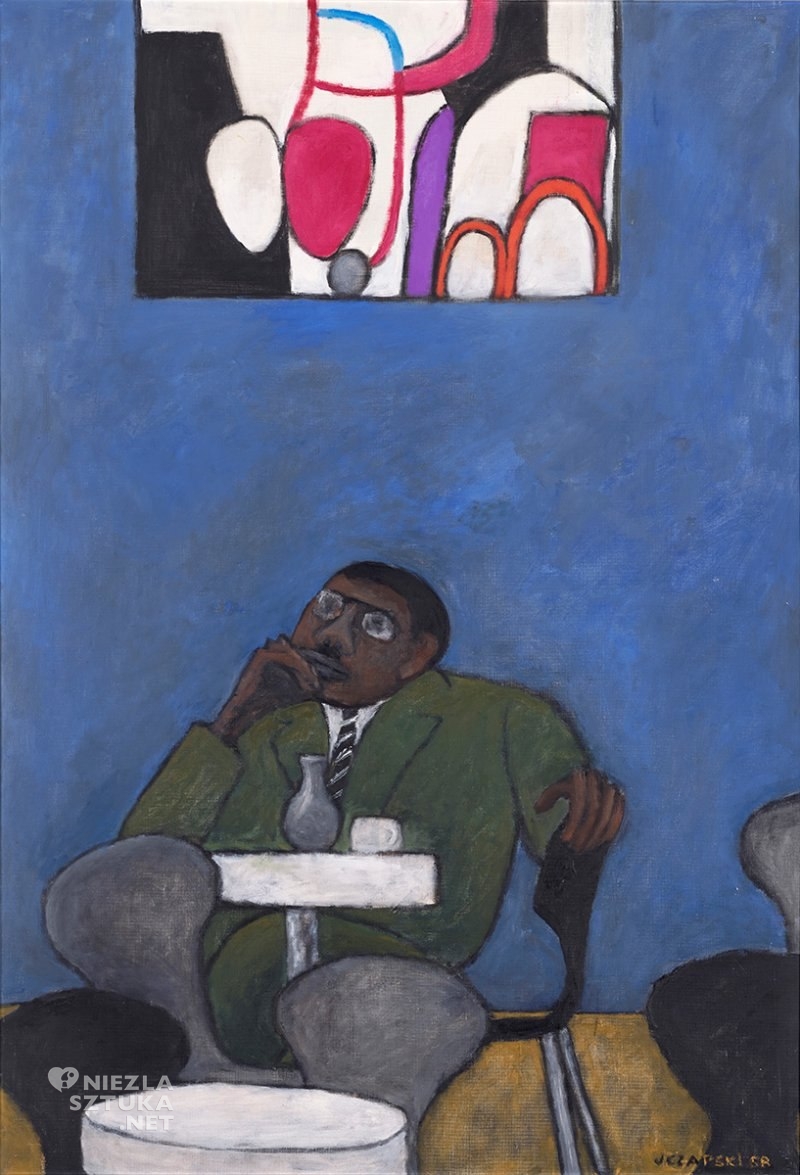 Józef Czapski, Cafe in the gallery, Starak Collection, Fundacja Rodziny Staraków, sztuka polska, malarstwo polskie, malarstwo XX wieku, Niezła Sztuka