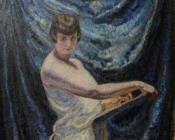 Małgorzata Łada-Maciągowa, Autoportret, sztuka polska, kobiety w sztuce, kobieta artystka, Siedlce, niezła sztuka