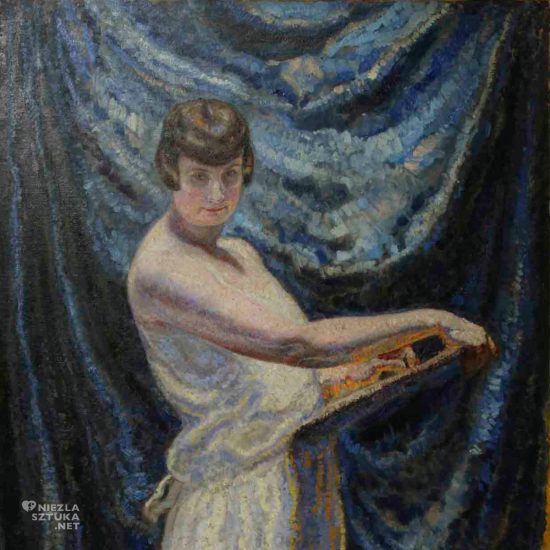 Małgorzata Łada-Maciągowa, Autoportret, sztuka polska, kobiety w sztuce, kobieta artystka, Siedlce, niezła sztuka