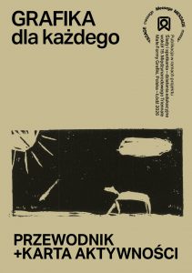 Okładka przewodnika, Ślady i spotkania - 19. Międzynarodowe Triennale Małe Formy Grafiki, Niezła Sztuka