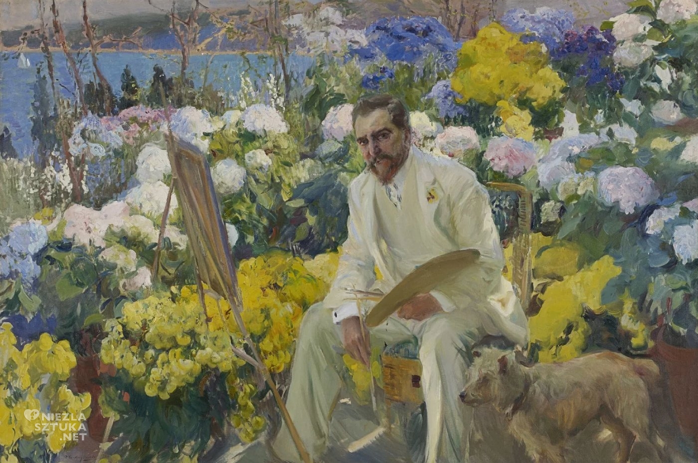 Joaquín Sorolla, Louis Comfort Tiffany, portret, Niezła Sztuka