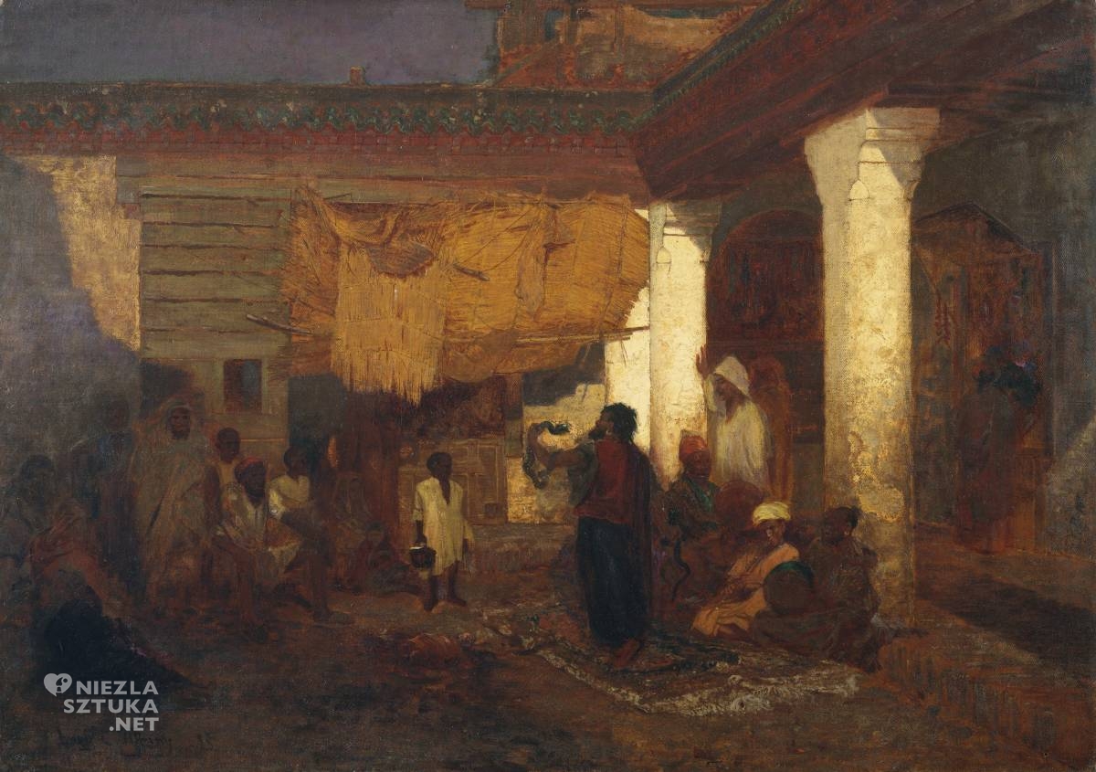 Louis Comfort Tiffany, Zaklinacz węży w Tangerze, w Afryce, pierwsze prace, Niezła Sztuka