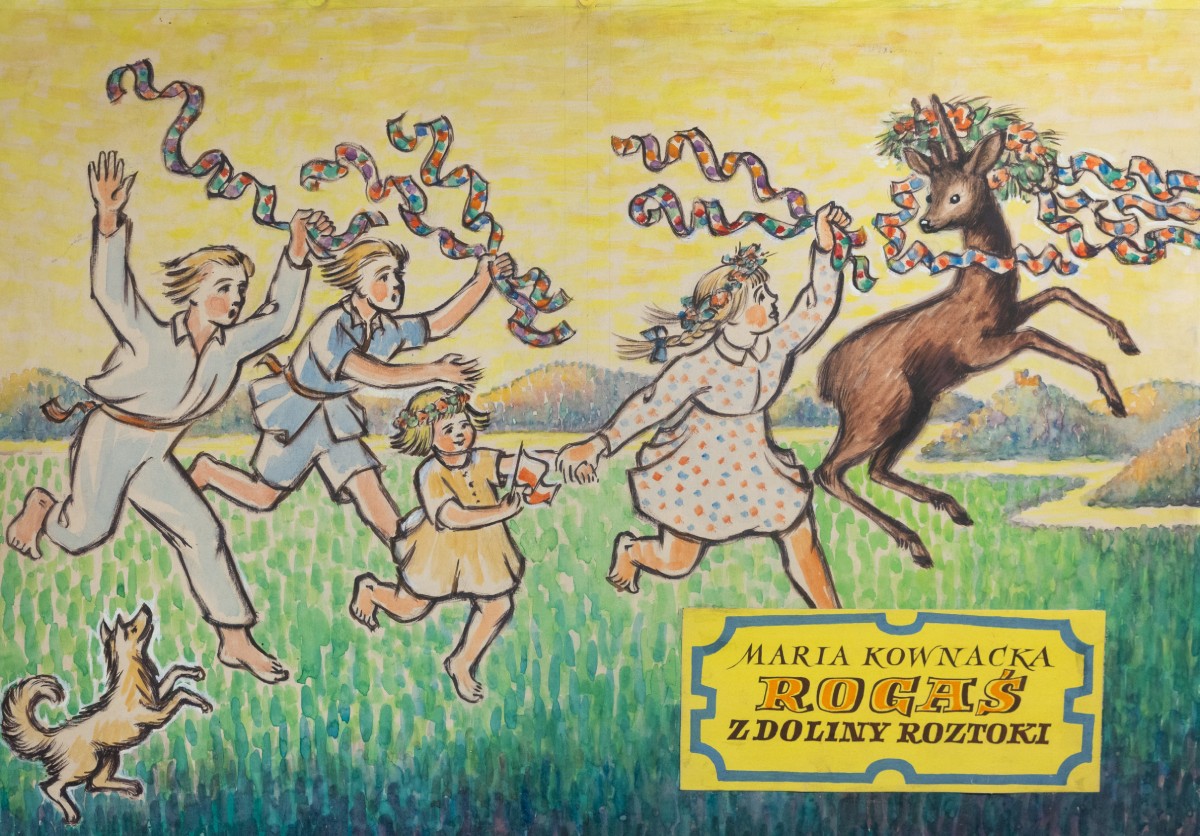 Witold Chomicz, Maria Kownacka, Rogaś z Dolny Roztoki, książka, ilustracja książkowa, sztuka polska, niezła sztuka