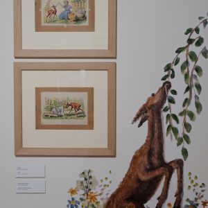 Witold Chomicz, Maria Kownacka, Rogaś z Doliny Roztoki, ilustracja książkowa, wystawa, Muzeum Ziemi Sądeckiej, Nowy Sącz, niezła sztuka