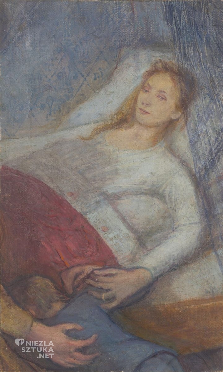Stanisław Wyspiański, Śmierć matki, sztuka polska, malarstwo polskie, Zamek Królewski na Wawelu, niezła sztuka