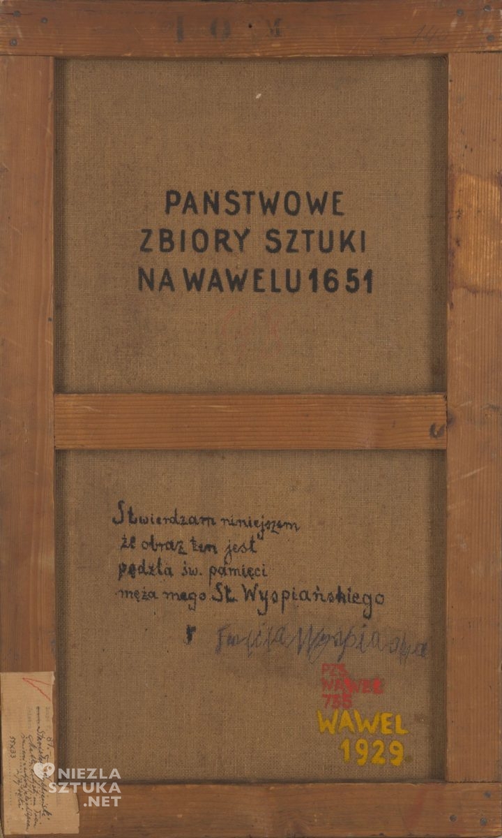 Stanisław Wyspiański, Śmierć matki, sztuka polska, malarstwo polskie, Zamek Królewski na Wawelu, niezła sztuka