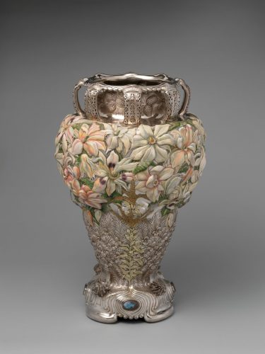 Wazon z magnoliami, Louis Comfort Tiffany, szkło, Niezła Sztuka