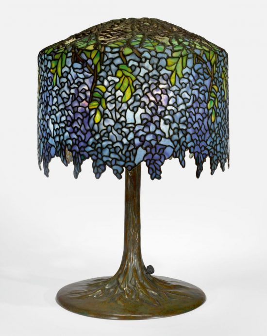 Lampa Wisteria, Louis Comfort Tiffany, szkło, design, Niezła Sztuka